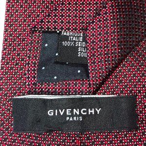 Givenchy dots red black 100% silk